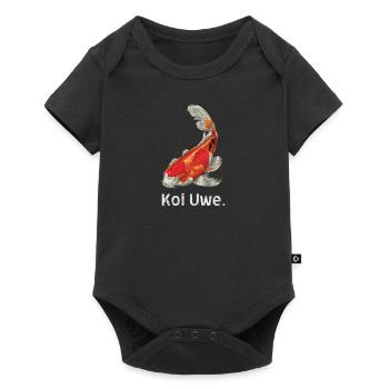 Koi Uwe T-Shirt für einen Kai Uwe - Baby Premium Kurzarmbody - Schwarz - Vorne