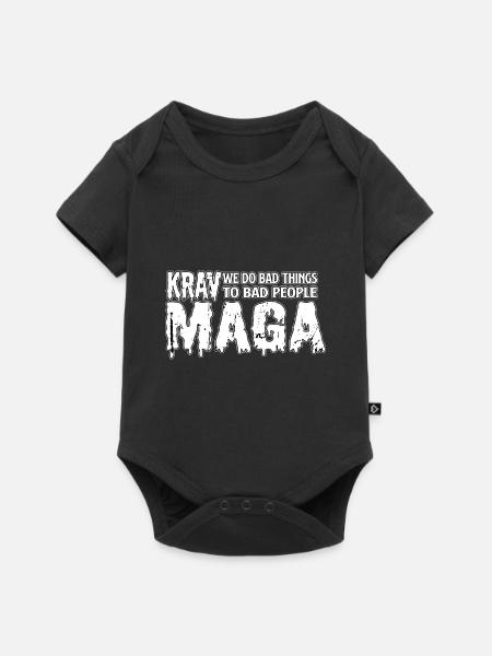 Krav Maga - Premium kortærmet baby-body  - sort
