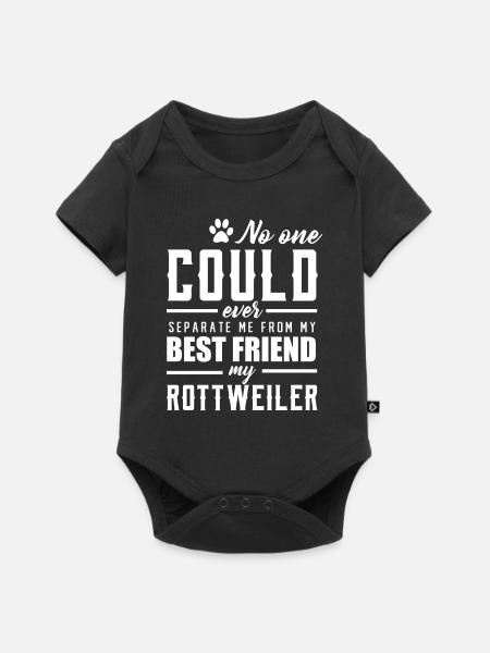 Rottweiler - Baby Premium Kurzarmbody - Schwarz