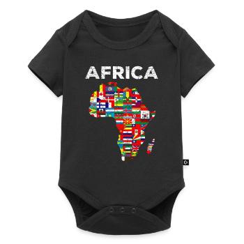 Africa Proud African Country Flag holiday - Baby Premium short-sleeve bodysuit - black - Front