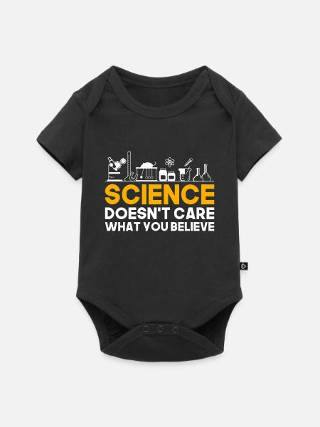 Wissenschaft Religion - Baby Premium Kurzarmbody - Schwarz
