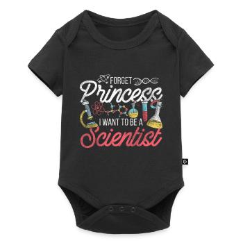 Science Princesse - Body à manches courtes Premium Bébé - noir - Devant
