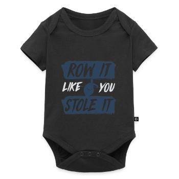 rowing - Baby Premium short-sleeve bodysuit - black - Front