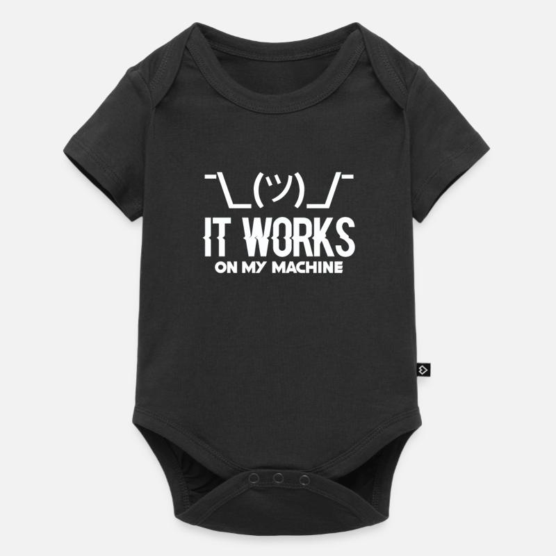 Programmierer Programmieren Coder Code Geschenk - Baby Premium Kurzarmbody - Schwarz