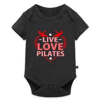 Pilates - Baby Premium short-sleeve bodysuit - black - Front