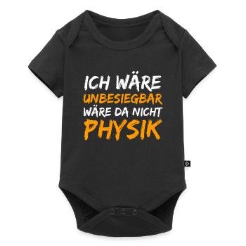 Physik Physiker Lustiger Spruch - Baby Premium Kurzarmbody - Schwarz - Vorne
