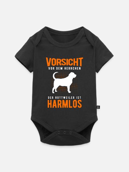 Rottweiler - Baby Premium Kurzarmbody - Schwarz
