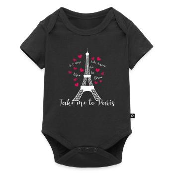 Paris - Baby Premium short-sleeve bodysuit - black - Front