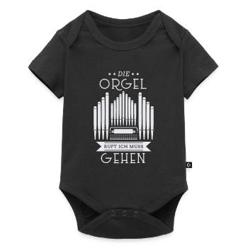 Orgelspieler Organist Klavier Orgel Kirchenmusik - Baby Premium Kurzarmbody - Schwarz - Vorne