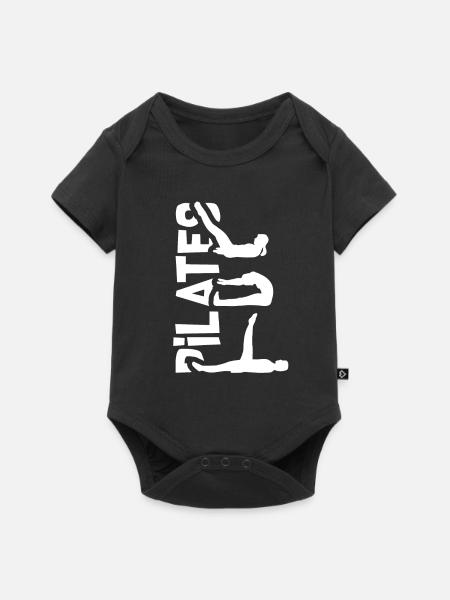 Pilates silhouette - Baby Premium short-sleeve bodysuit - black