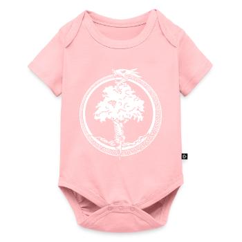 Arbre du monde, Weltenesche, Ouroboros, Serpent - Body à manches courtes Premium Bébé - rose - Devant
