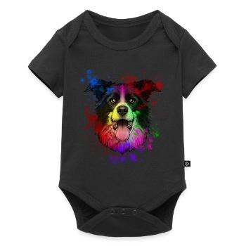 Australian Shepherd - Baby Premium short-sleeve bodysuit - black - Front