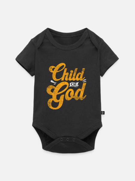 Gott - Baby Premium Kurzarmbody - Schwarz