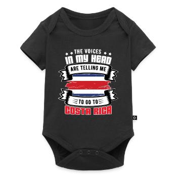 The voices in the head call for costa rica - Baby Premium short-sleeve bodysuit - black - Front