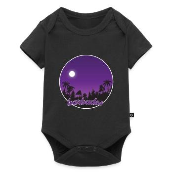 Barbados purple paradise - Body à manches courtes Premium Bébé - noir - Devant