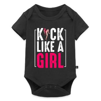 Kickboxing - Baby Premium Kurzarmbody - Schwarz - Vorne