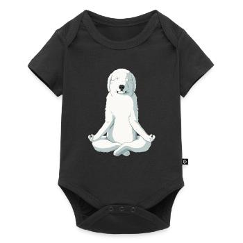 Yoga Pyrenäenberghund - Body à manches courtes Premium Bébé - noir - Devant
