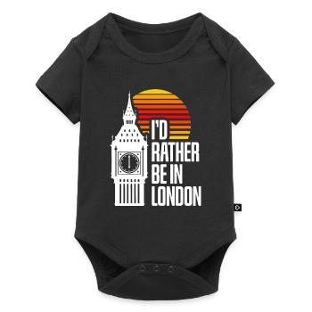Londres - Body à manches courtes Premium Bébé - noir - Devant