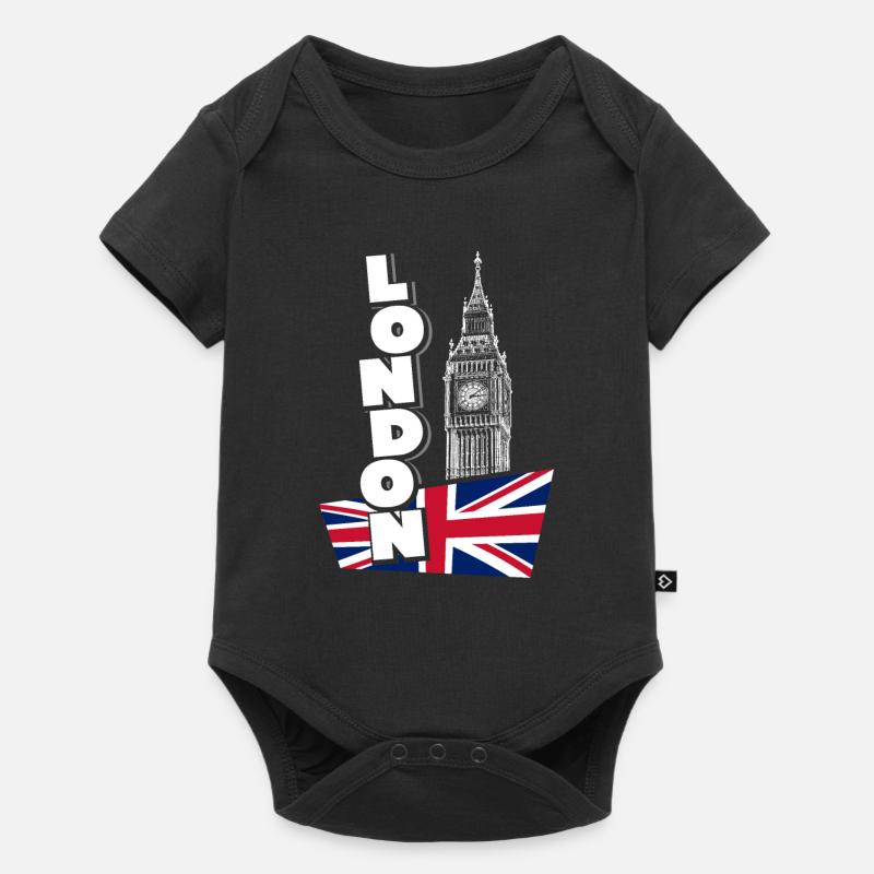 Londres - Body à manches courtes Premium Bébé - noir