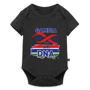 La Gambie est dans mon ADN - Body à manches courtes Premium Bébé - noir - Devant