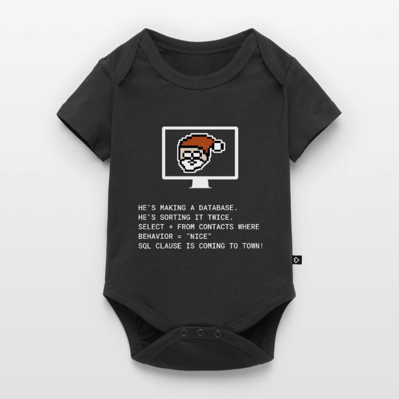 Cadeau informatique programmeur Noël SQL Clause Body à manches courtes Premium Bébé
