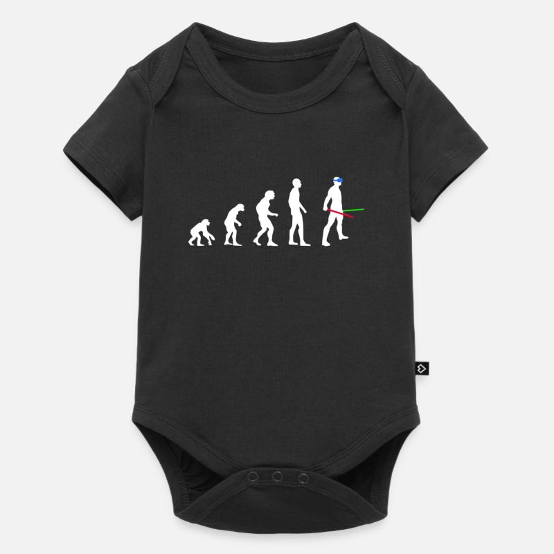 VR Evolution Virtual Reality I Gamer Geschenkidee - Baby Premium Kurzarmbody - Schwarz