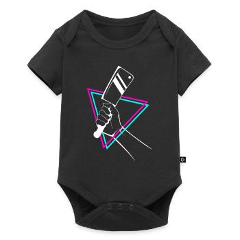 Schlachtermesser - Baby Premium Kurzarmbody - Schwarz - Vorne