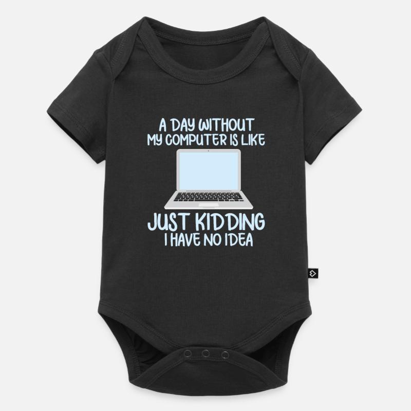 Computer - Baby Premium Kurzarmbody - Schwarz