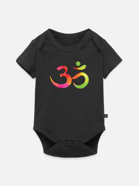 Buddhismus - Baby Premium Kurzarmbody - Schwarz