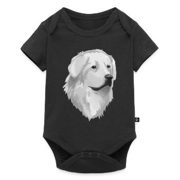 Great Pyrenees Dog - Baby Premium short-sleeve bodysuit - black - Front