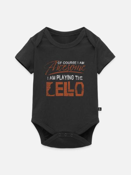 Cello - Baby Premium Kurzarmbody - Schwarz