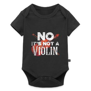 violoncelle - Body à manches courtes Premium Bébé - noir - Devant