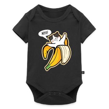 banana - Baby Premium short-sleeve bodysuit - black - Front