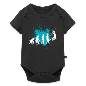 badminton - Baby Premium short-sleeve bodysuit - black - Front