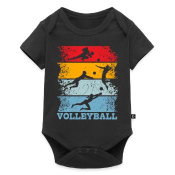 volley-ball - Body à manches courtes Premium Bébé - noir - Devant