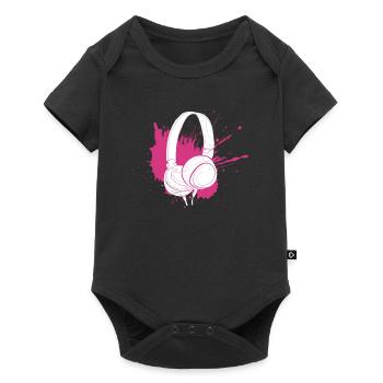 music - Baby Premium short-sleeve bodysuit - black - Front
