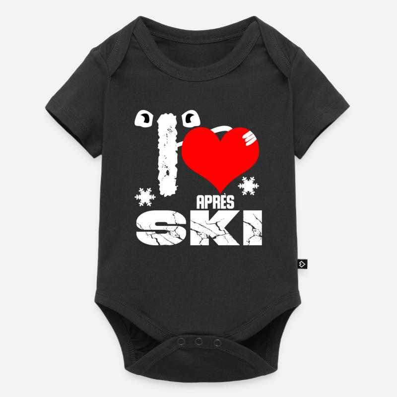 Apres ski - Body à manches courtes Premium Bébé - noir