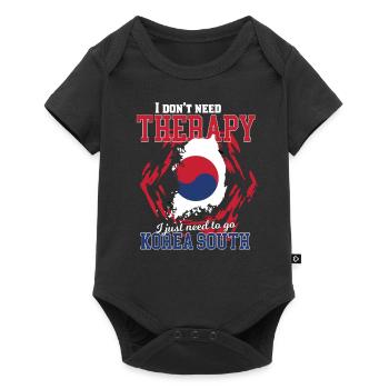 Je n'ai pas besoin de thérapie - Corée du Sud - Body à manches courtes Premium Bébé - noir - Devant