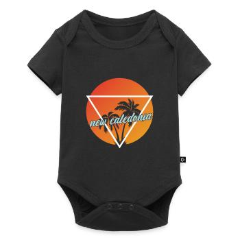 New Caledonia holiday and holiday destination - Baby Premium short-sleeve bodysuit - black - Front