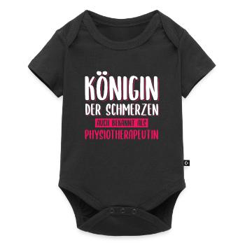 Physiotherapeut Schmerzen Physiotherapie Arbeit - Baby Premium Kurzarmbody - Schwarz - Vorne