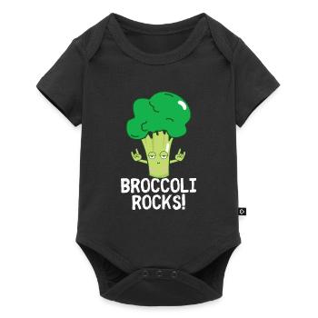 broccoli - Baby Premium short-sleeve bodysuit - black - Front