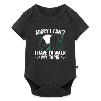 tapir - Baby Premium short-sleeve bodysuit - black - Front