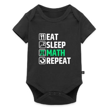 Math mathematician - Baby Premium short-sleeve bodysuit - black - Front