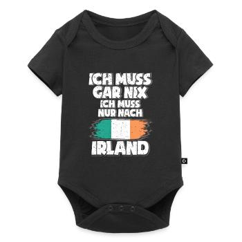 Irland - Baby Premium Kurzarmbody - Schwarz - Vorne