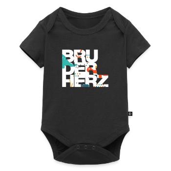 Bruderherz Bester Bruder der Welt Geschenkidee - Baby Premium Kurzarmbody - Schwarz - Vorne