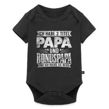 Stiefvater - Baby Premium Kurzarmbody - Schwarz - Vorne