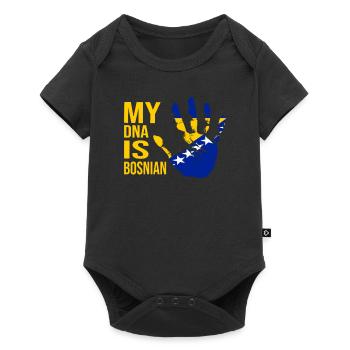 Mon ADN est bosniaque, drapeau de la Bosnie, Bosnie - Body à manches courtes Premium Bébé - noir - Devant