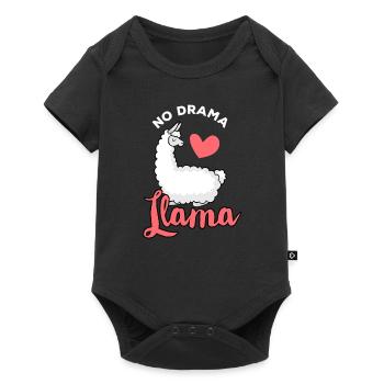 Lama - Llama / PAS DE DRAMA LAMA / Amour - Body à manches courtes Premium Bébé - noir - Devant