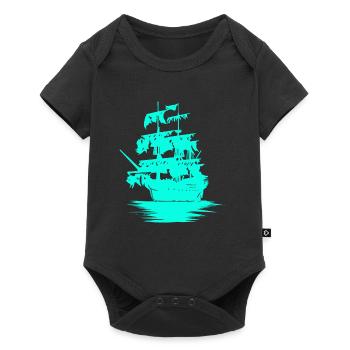 Bateau voilier marine Marine Fantasy Maritim Jolle - Body à manches courtes Premium Bébé - noir - Devant