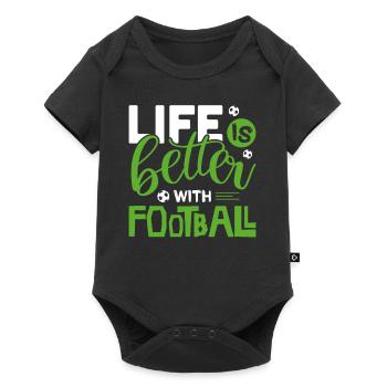 Soccer - Baby Premium short-sleeve bodysuit - black - Front